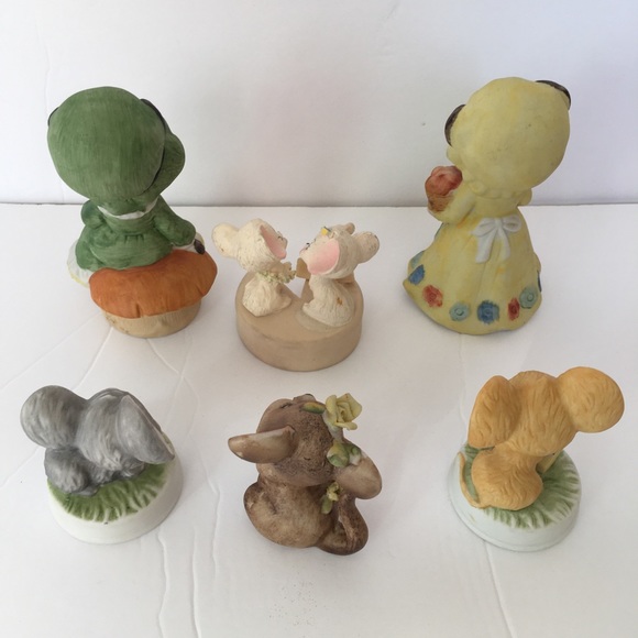 Vintage Porcelain Set of 6 Mouse Figurines - Picture 6 of 9